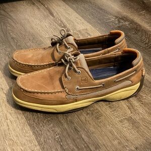 Sperry Men's Tan and Cream Boat Shoes